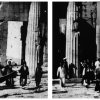 «Athens, 18 October 1944 (as seen from one step to the left and one step to the right)», 2016–17, Κάρβουνο και γραφίτης σε χαρτί, 70 × 85 cm έκαστο. Συλλογή Εθνικού Μουσείου Σύγχρονης Τέχνης, Αθήνα.